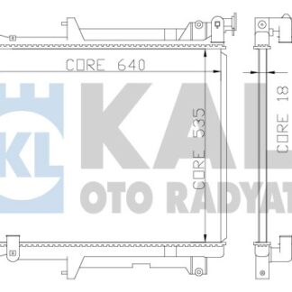 SU RADYATORU L200 06-15 M-T BRAZING 525×638X16