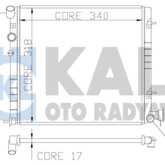 SU RADYATORU ACCENT 1,3-1,5 00-05 M/T (335X317X16)