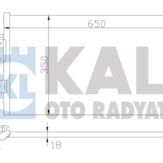 KLIMA RADYATORU ELANTRA BNZ 96-00 (650X350X18) BRAZING