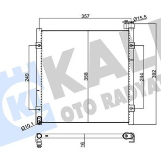 KLIMA RADYATORU CIVIC 96-01 / ROVER 400 95-00 / HRV 99- 338×370X16