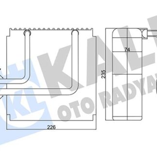 KLIMA RADYATORU EVAPATOR 1,3 / 1,5 ACCENT 94-95