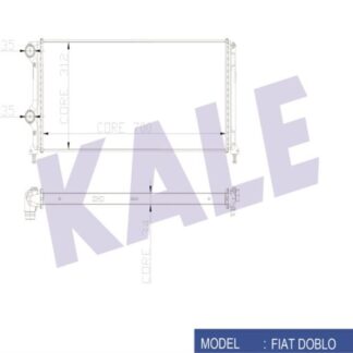 SU RADYATÖRÜ FIAT DOBLO 1.3/1.9 JTD 01<10 (MT) (AC/NAC) [BRAZING] [700X312X34]