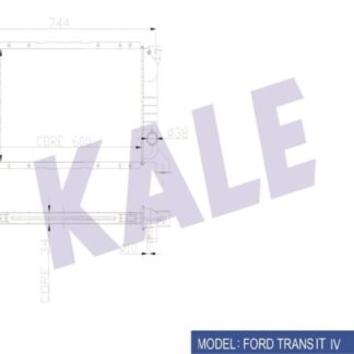SU RADYATÖRÜ FORD TRANSIT T12 T15 T19 92<98 (MT) KISA TİP [BRAZING] [600X331X34]