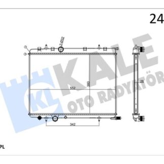 SU RADYATÖRÜ PEUGEOT 206 307 PARTNER – CITROEN C4 BERLINGO XSARA 1.4HDI 2.0 96<15 (AC) [BRAZING]