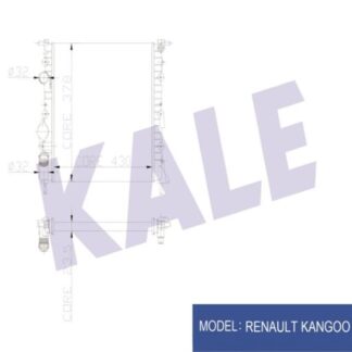 SU RADYATÖRÜ RENAULT CLIO KANGOO 1.2I 97=> (MT) [MEKANİK] [430X378X23.5]
