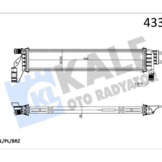 YARDIMCI SU RADYATOR INTERCOOLER DACIA DUSTER I, II 10> SANDERO II 12> DOKKER 12> LODGY 12>