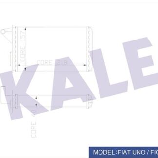KALORIFER RADYATORU FIAT UNO 1.4 70 60 MUSLUKLU (2 SIRA)