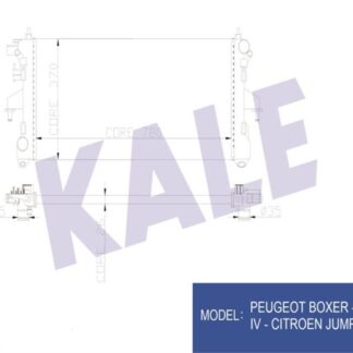 SU RADYATÖRÜ PEUGEOT BOXER – CITROEN JUMPER – FIAT DUCATO 2.2HDI 11=> [BRAZING] [780X370X26]