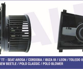 KALORİFER MOTORU AUDI A3 TT 1.8T 1.9TDI 96<03 – SEAT CORDOBA IBIZA II LEON TOLEDO II – SKODA OCTAVIA – VOLKSWAGEN BORA GOLF IV NEW BEETLE POLO 1.4 1.6 1.8T 1.9TDI 99<06 (140W 12V)
