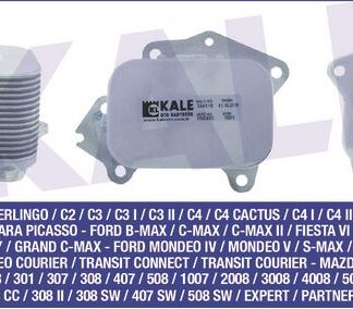 YAĞ SOĞUTUCU PEUGEOT 206 207 208 301 307 308 407 4008 508 5008 EXPERT PARTNER – CITROEN BERLINGO C2 C3 I-II-III C4 I-II C5 II-III C-ELYSEE DS3 DS4 DS5 JUMPY XSARA PICASSO 1.6HDI 05=> – FORD B-MAX C-MAX C-MAX II FIESTA VI – FORD FOCUS II-III GALAXY MONDEO IV-V S-MAX TOURNEO CONNECT/COURIER TRANSIT CO