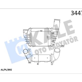 TURBO RADYATORU PASSAT 2,5TDI 98>05 AUDI A4 2,5TDI 97>01 SUPERB 2,5TDI 01>03