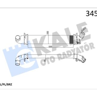 TURBO RADYATORU LOGAN MCV SANDERO 1,5DCI K9K