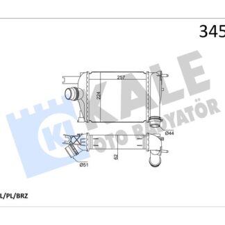 TURBO RADYATORU D.DOKKER DUSTER LODGY LOGAN II LOGAN MCV II SANDERO II R.CAPTUR CLIO IV 1.0 Tce 1.2 Tce 1.3Tce 1.5 dCı