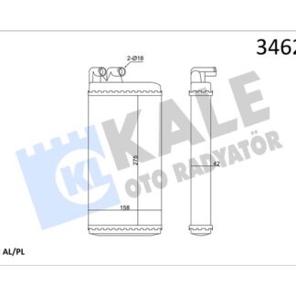 KALORIFER RADYATORU AUDI 100 317×157X26  OTO / MEK SANZIMAN