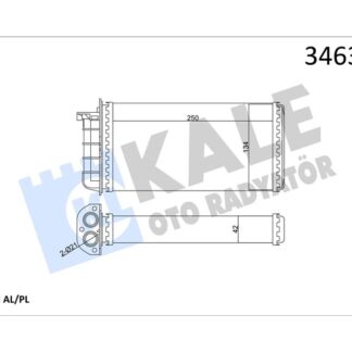 KALORIFER RADYATORU ALFA ROMEO 145 146 BRAVO I BRAVA MAREA 1.6 1.8 1.9 2.0
