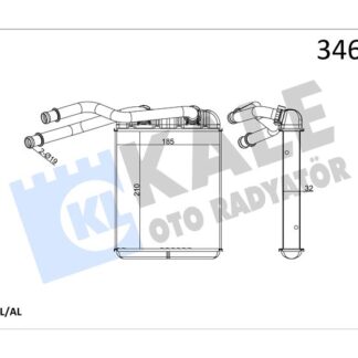 KALORIFER RADYATORU TOUAREG 02>10 AUDI Q7 06>10 CAYENNE 02>10