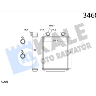 KALORIFER RADYATORU DACIA DOKKER LODGY 1.2 TCE 1.5 dCI 1.6