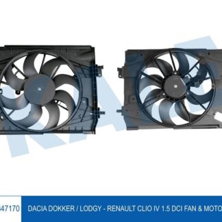 FAN MOTORU RENAULT CLIO IV CAPTUR – DACIA DOKKER LODGY 1.2TCE 1.5DCI 12=> (MT) (12V) DAVLUMBAZLI