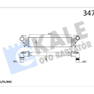 TURBO RADYATORU (INTERCOOLER) FIAT 500L EGEA 1,3 1,6 MJET 1,4 BENZINLI
