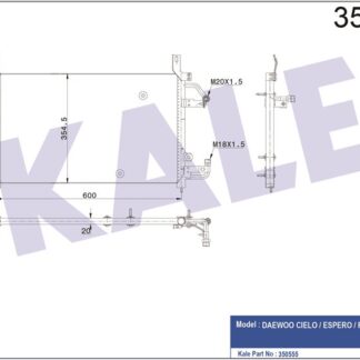 KLIMA RADYATORU DAEWOO ESPERO 96>00