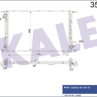 MOTOR SU RADYATORU AUDI A4 08>15 A5 10>17 A6 Q7 11>18 Q5 13>17 3.0 3.2TDI TFSI