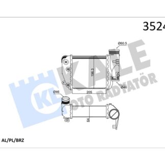 TURBO RADYATORU SAG AUDI A6 2,7 / 3,0TDI 05>11