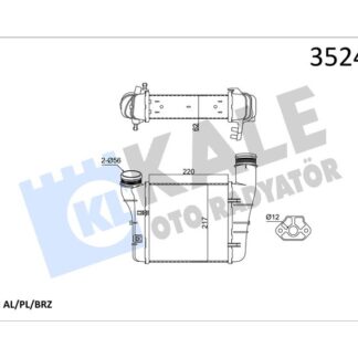 TURBO RADYATORU (INTERCOOLER) SOL AUDI A4 2,0TDI / TFSI 04>08 EXEO 1,8TSI 2,0TFSI / TDI 09>