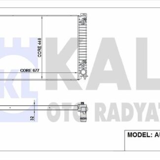 MOTOR SU RADYATORU BRAZING AUDI A6 2,4I 2,8 FSI 3,0 TFSI 04> KLIMALI OTOMATIK SANZIMAN 675×428×32