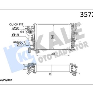 INTERCOOLER TURBO RADYATORU XJD DUSTER SANDERO LODGY 18>