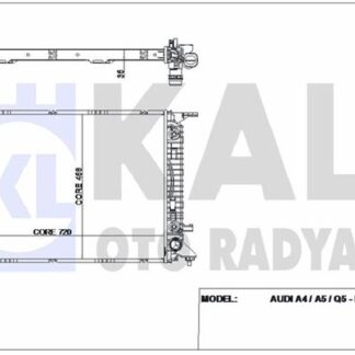 MOTOR SU RADYATORU (720X468X36) AUDI A4 A5 Q5 MACAN 2.7TDI 3.0TDI 3.2FSI 3.0TFSI 08>>