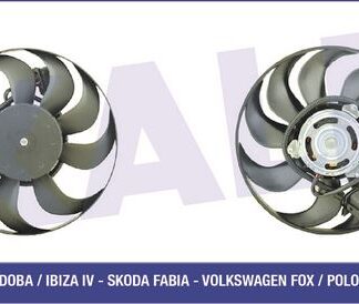 FAN MOTORU VOLKSWAGEN POLO SEAT CORDOBA IBIZA IV – SKODA OCTAVIA 1.2 1.4 1.6 1.9SDI 02<09 (90W 293MM 12V)