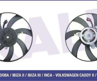 FAN MOTORU SEAT CORDOBA IBIZA II INCA 93<02 – VOLKSWAGEN CADDY II POLO 95<04 1.4 1.6 1.4 16V 1.9D/TD (120W 302MM 12V)