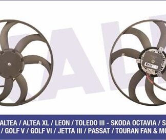 FAN MOTORU (BUYUK OLAN 400W 410mm) CADDY 04>08>15 GOLF V VI 06>09>14 TOURAN 07>10 AMAROK 10> JETTA 06>10 PASSAT 08>11 AUDI A3 04>08>13 OCTAVIA 04>13 SUPERB 08>13