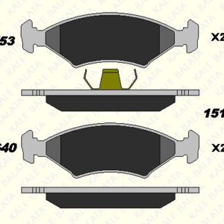 ON FREN BALATASI ESCORT 1,1 / 1,3 / 1,6 80>99 FIESTA 1,1 / 1,3 / 1,4 / 1,6 84>95 ORION 1,3 / 1,6 83>90 SIERRA 1,6 / 1,8 / 2,0 87>93 MAZDA 121 96>03