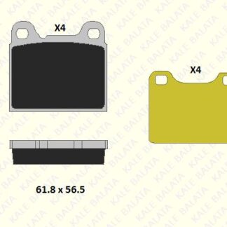 FREN BALATASI ARKA W126 85>91 C126 87>91 W116 75>80 C107 74>81 VOLVO 850, S70, V70 240 2,3, 2,4 D, 740 2,0, 2,3, 2,3 16V