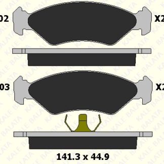 ON FREN BALATASI FIESTA 89> 02 FORD KA 96>08 MAZDA 121 III 96>03