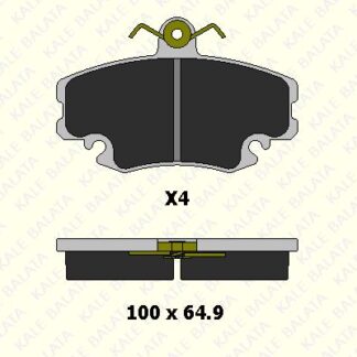 ON FREN BALATASI DACIA LOGAN 06>12 RENAULT R9-11-19-21 SYMBOL II 08> CLIO I 98>03 MEGANE I 96>03 1.2 1.4 1.5dCI 1.6 1.9D