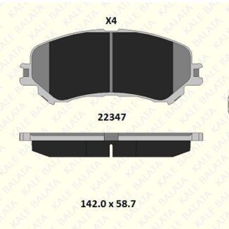 ON FREN BALATASI RENAULT MEGANE IV 15> SCENIC IV 15> TALISMAN 15> G:142 MM Y:58,5MM K:18,6 MM