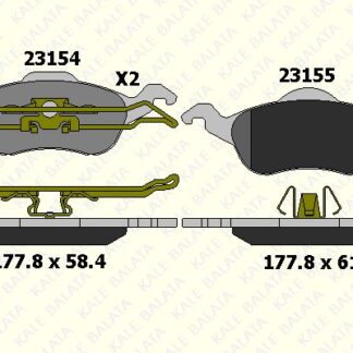 ON FREN BALATASI FOCUS 1,6 16V / 1,8 16V / 1,8TDCI / 2,016V 98>04