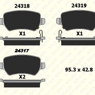 ARKA FREN BALATASI MONDEO IV CA2 07>14 S-MAX 09> 06> S-MAX 09> MONDEO III 00>07 IV 07> KUGA 08> GALAXY III 06> / S80 II 06> S80 VOLVO 07> V70 06> V70 VOLVO 07> XC70 06> / FREELANDER 2 2.2