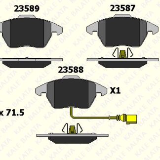 ON FREN BALATASI CADDY 03> GOLF V A3 OCTAVIA TOURAN TOLEDO 04> PASSAT JETTA 05> FISLI
