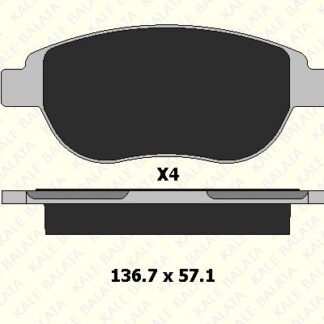 ON FREN BALATASI CITROEN C3 II C4 XSARA BERLINGO 00> PEUGEOT 1007 207 307 206 00> FIAT DOBLO 06> GEELY EMGRAND EC7 09>13
