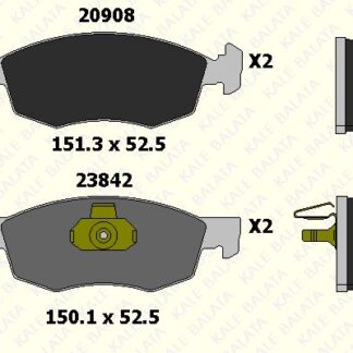 ON FREN BALATASI FIAT DOBLO 01>06 FIAT ALBEA PALIO 96> DACIA LOGAN 06>
