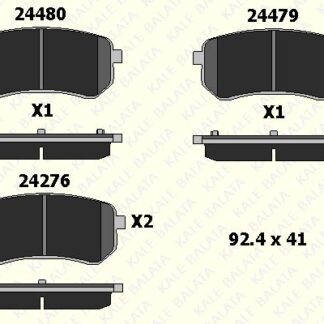 ARKA FREN BALATASI HYUNDAI I10 08>13 / KIA PICANTO 1.0 1.1 05-11