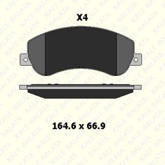 ON FREN BALATASI TRANSIT V347 06 /> V347 155PS A,CEKER 11 /> VW AMAROK 2,0TDI 10> FISSIZ