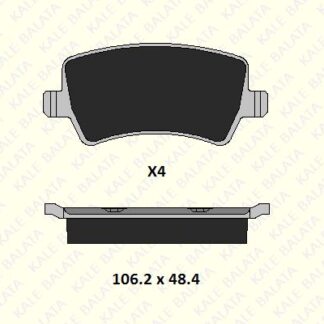 ARKA FREN BALATASI S-MAX 09> 06> GALAXY III 06> / S60 10> S80 06> V60 V70 06> XC60 08> XC70 06> / RANGE ROVER EVOQUE 11>