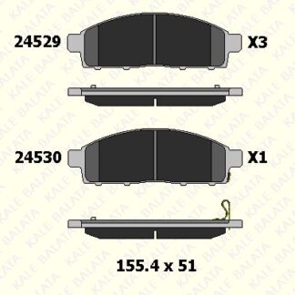 ON FREN BALATASI MITSUBISHI L200 2.5 D 4×4 2006-2012 PAJERO 2008-> L200 2.4 2015-> FIAT FULLBACK 15->