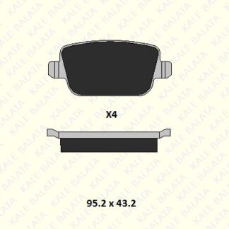 ARKA FREN BALATASI MONDEO IV CA2 07>14 S-MAX 09> 06> S-MAX 09> MONDEO III 00>07 IV 07> KUGA 08> GALAXY III 06> / S80 II 06> S80 VOLVO 07> V70 06> V70 VOLVO 07> XC70 06> / FREELANDER 2 2.2
