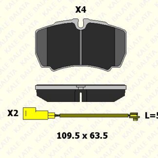 ARKA FREN DISK BALATA FORD TRANSIT V347 JUMBO 3,2TDCI 200PS 07>14 ARKA CIFT TEKER / IVECO DAILY III 29 L 14 IV / V 99>