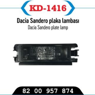 PLAKA AYDINLATMA LAMBASI DACIA SANDERO